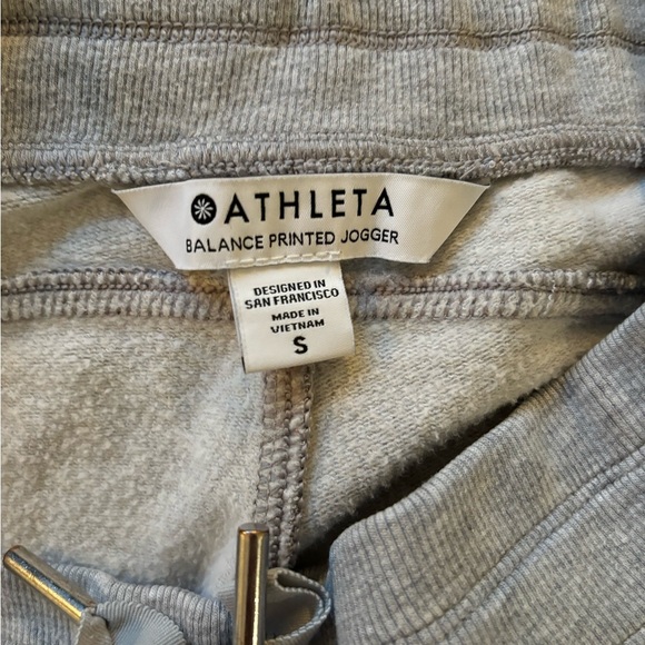 Athleta Balance Printed leopard floral jogger pant size smalll cozy casual comfy - Picture 4 of 6